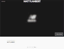 Tablet Screenshot of mattylambert.com